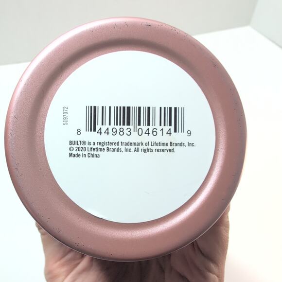 Built Double Wall Stainless Steel Vacuum Insulated Tumbler Rose Pink 20 Oz New - Picture 4 of 7